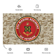 5th Marine Regiment OIF Veteran Emblem MARPAT Flag Tactically Acquired   