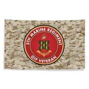 5th Marine Regiment OIF Veteran Emblem MARPAT Flag Tactically Acquired   