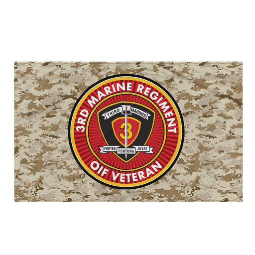 3rd Marine Regiment OIF Veteran Emblem MARPAT Flag Tactically Acquired Default Title  