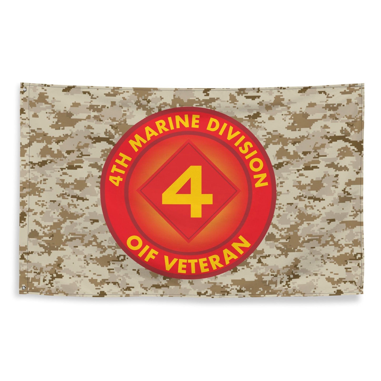 4th Marine Division OIF Veteran Emblem MARPAT Flag Tactically Acquired   