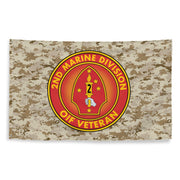 2nd Marine Division OIF Veteran Emblem MARPAT Flag Tactically Acquired   