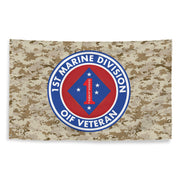 1st Marine Division OIF Veteran Emblem MARPAT Flag Tactically Acquired   