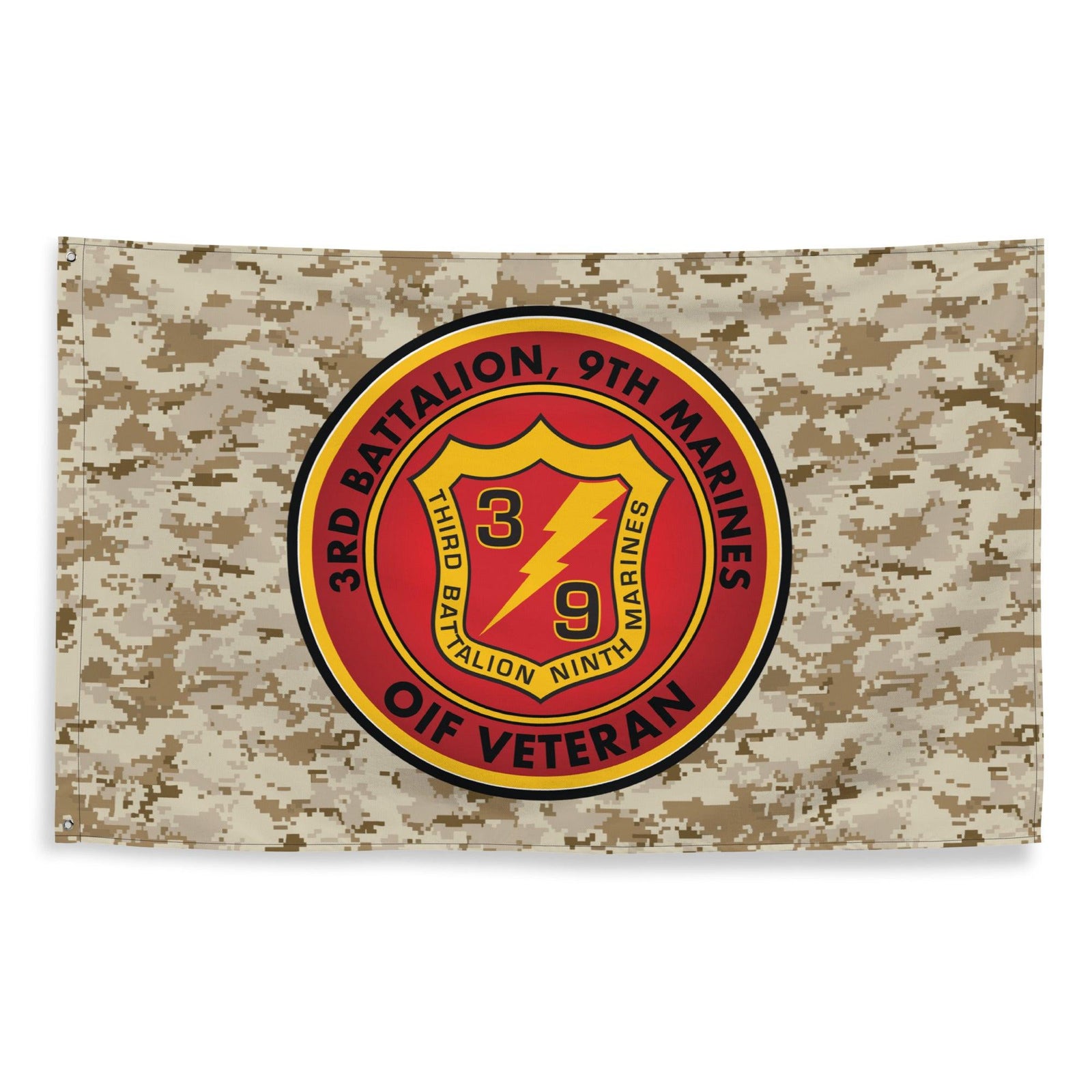 3/9 Marines OIF Veteran Emblem MARPAT Flag Tactically Acquired   