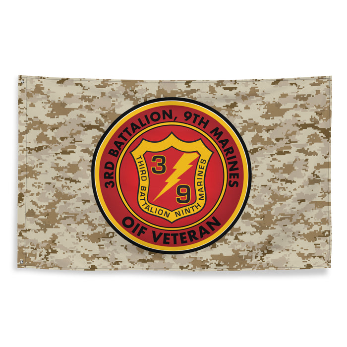 3/9 Marines OIF Veteran Emblem MARPAT Flag Tactically Acquired   
