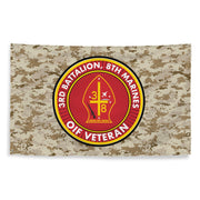 3/8 Marines OIF Veteran Emblem MARPAT Flag Tactically Acquired   