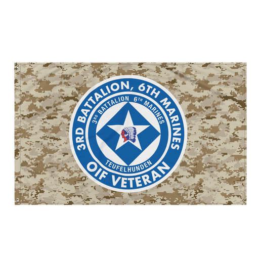 3/6 Marines OIF Veteran Emblem MARPAT Flag Tactically Acquired Default Title  