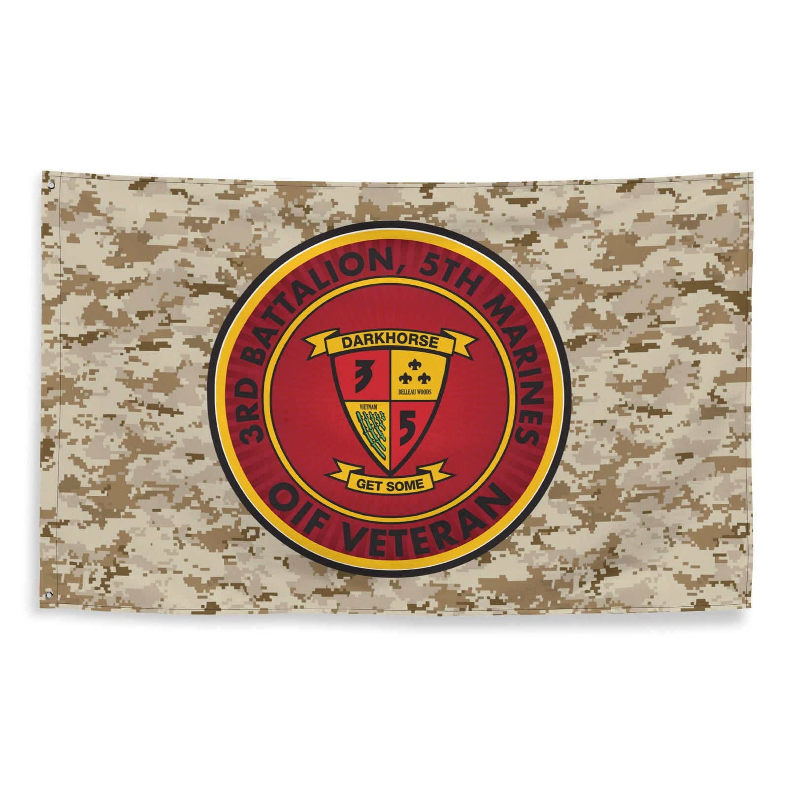 3/5 Marines OIF Veteran Emblem MARPAT Flag Tactically Acquired   