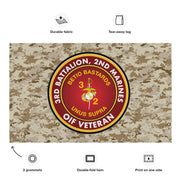 3/2 Marines OIF Veteran Emblem MARPAT Flag Tactically Acquired   