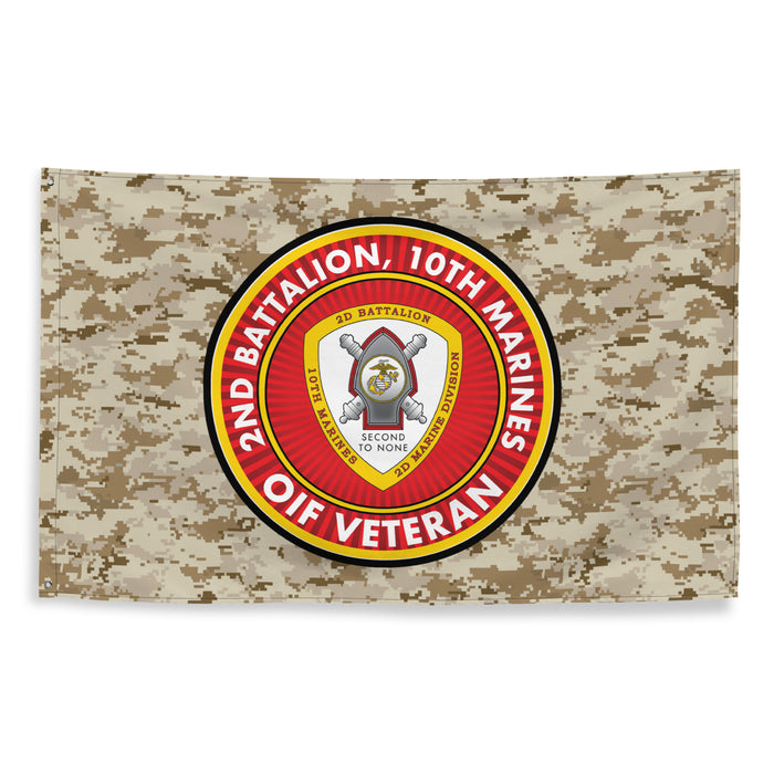 2/10 Marines OIF Veteran Emblem MARPAT Flag Tactically Acquired   