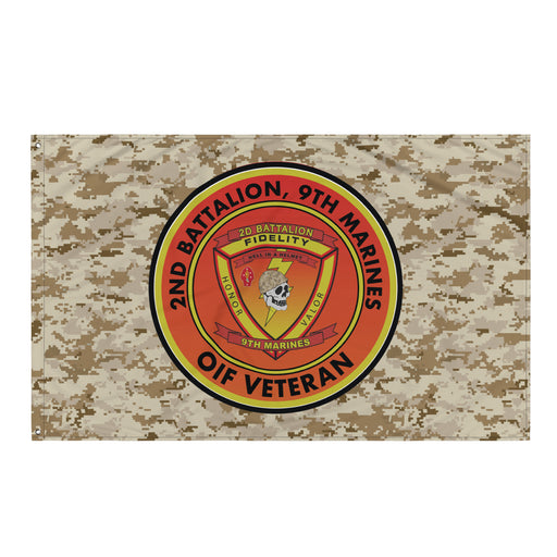2/9 Marines OIF Veteran Emblem MARPAT Flag Tactically Acquired Default Title  