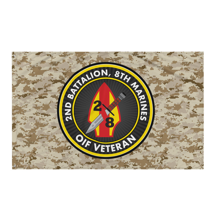 2/8 Marines OIF Veteran Emblem MARPAT Flag Tactically Acquired Default Title  