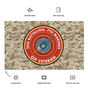 2/7 Marines OIF Veteran Emblem MARPAT Flag Tactically Acquired   