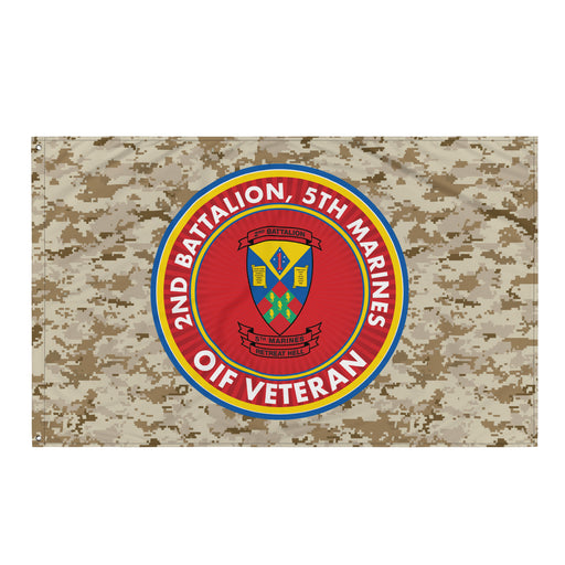 2/5 Marines OIF Veteran Emblem MARPAT Flag Tactically Acquired Default Title  