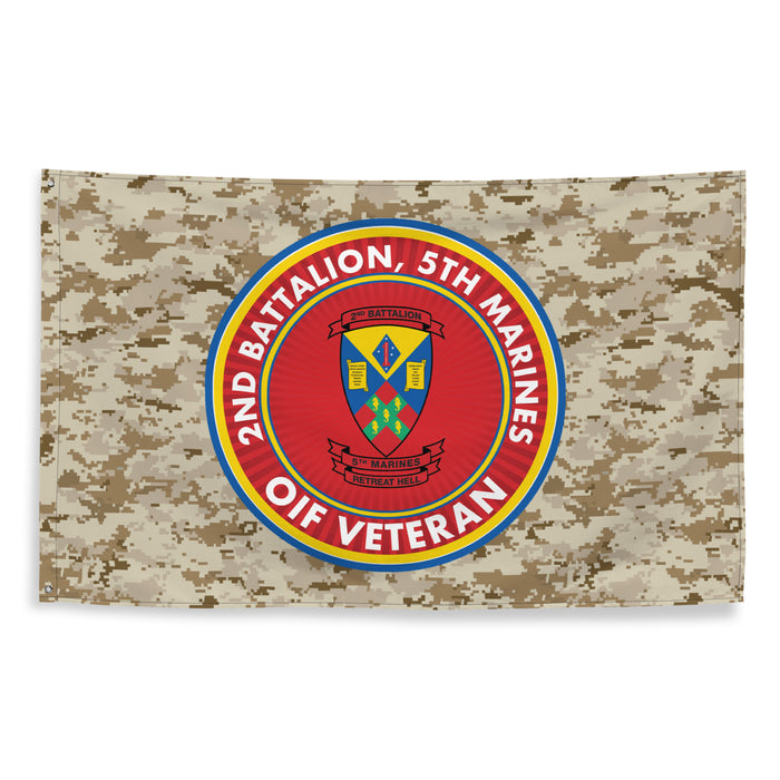 2/5 Marines OIF Veteran Emblem MARPAT Flag Tactically Acquired   
