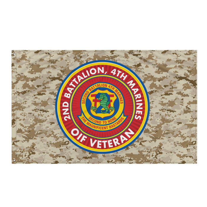 2/4 Marines OIF Veteran Emblem MARPAT Flag Tactically Acquired Default Title  