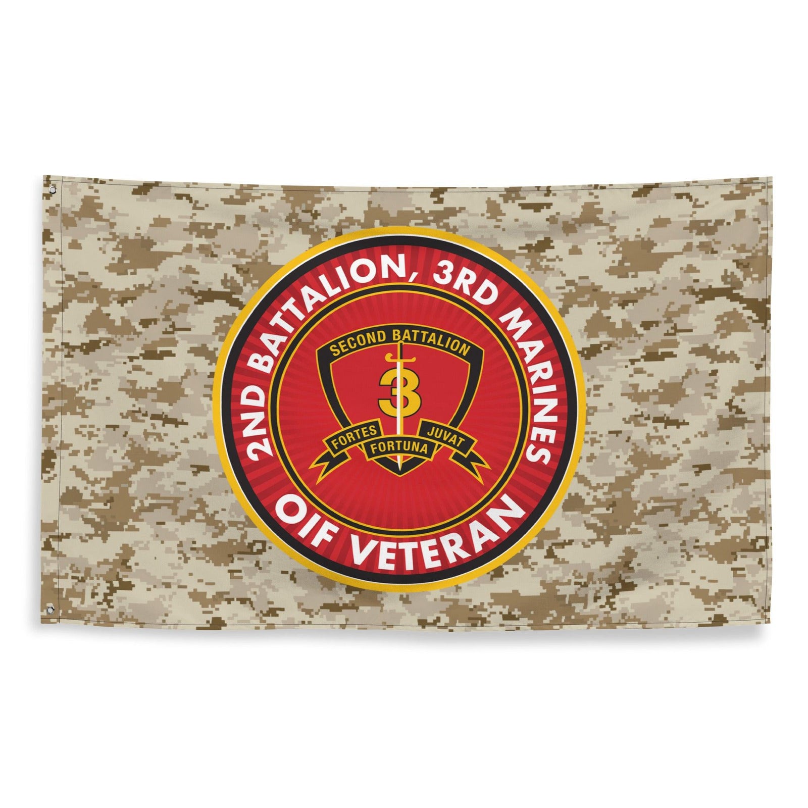 2/3 Marines OIF Veteran Emblem MARPAT Flag Tactically Acquired   