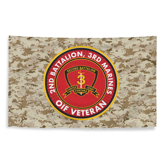 2/3 Marines OIF Veteran Emblem MARPAT Flag Tactically Acquired   