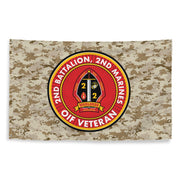 2/2 Marines OIF Veteran Emblem MARPAT Flag Tactically Acquired   