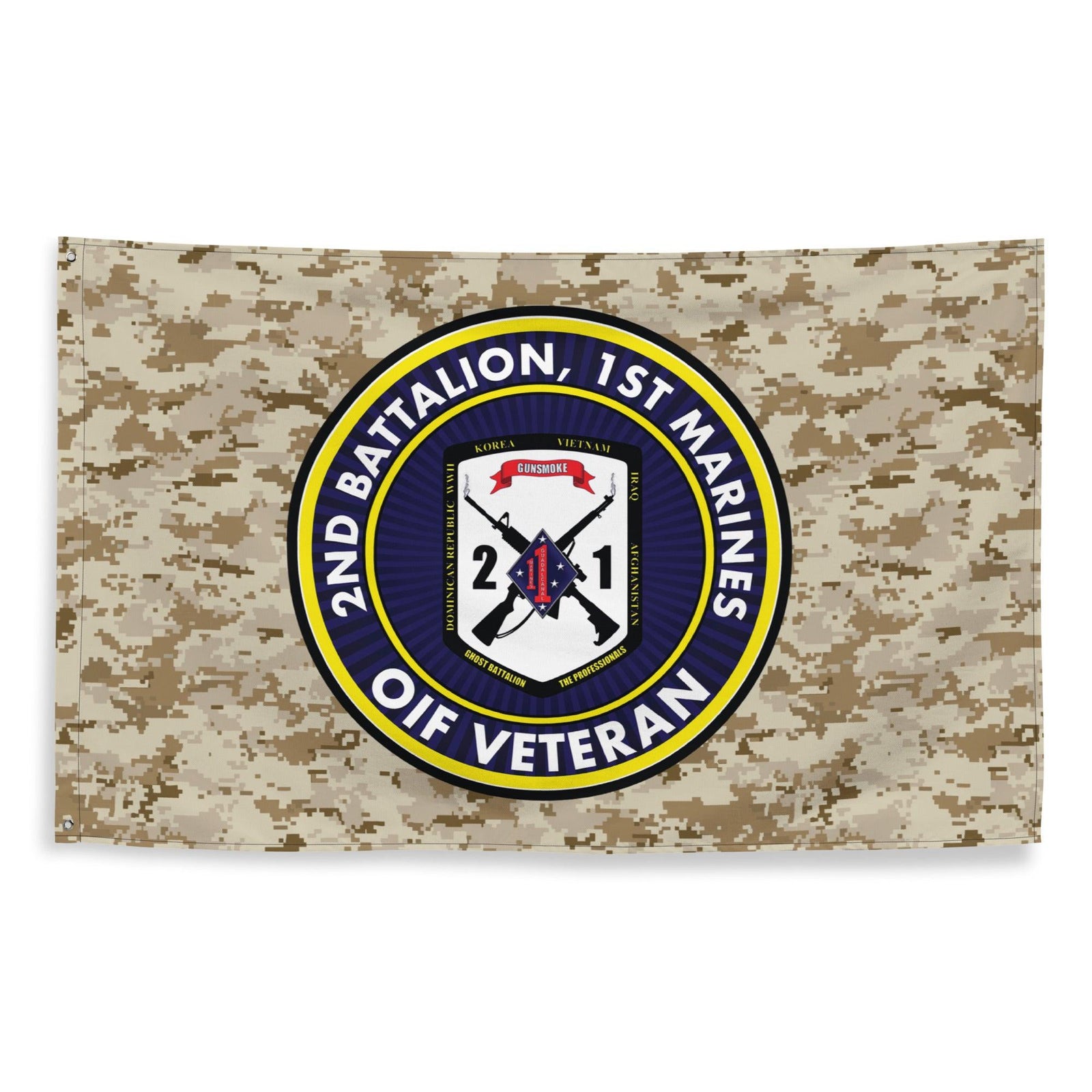 2/1 Marines OIF Veteran Emblem MARPAT Flag Tactically Acquired   