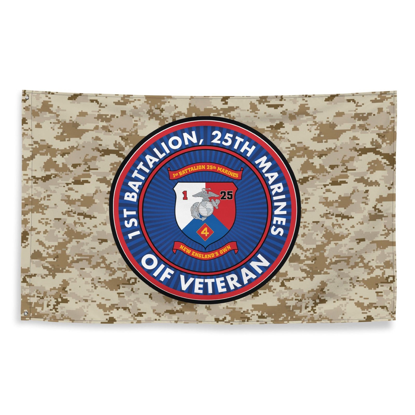 1/25 Marines OIF Veteran Emblem MARPAT Flag Tactically Acquired   