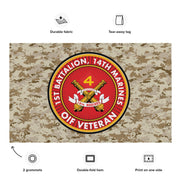 1/14 Marines OIF Veteran Emblem MARPAT Flag Tactically Acquired   