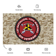 1/12 Marines OIF Veteran Emblem MARPAT Flag Tactically Acquired   