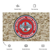 1/10 Marines OIF Veteran Emblem MARPAT Flag Tactically Acquired   