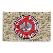 1/10 Marines OIF Veteran Emblem MARPAT Flag Tactically Acquired   