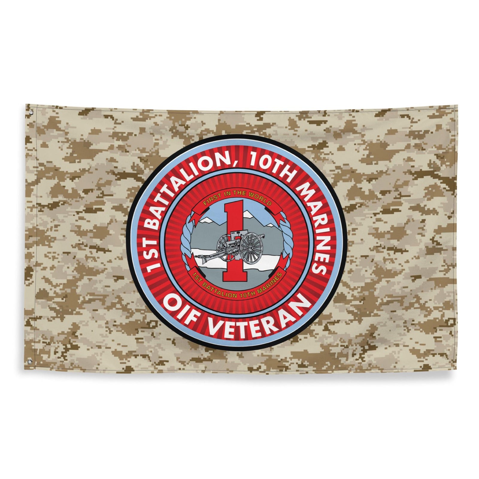 1/10 Marines OIF Veteran Emblem MARPAT Flag Tactically Acquired   