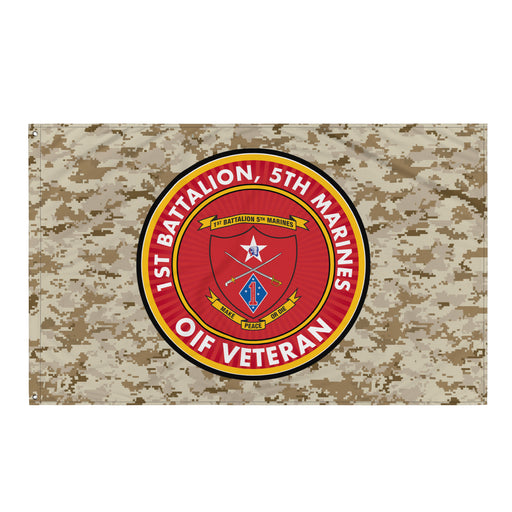 1/5 Marines OIF Veteran Emblem MARPAT Flag Tactically Acquired Default Title  