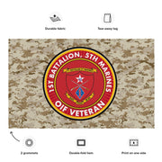 1/5 Marines OIF Veteran Emblem MARPAT Flag Tactically Acquired   