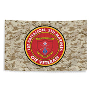 1/5 Marines OIF Veteran Emblem MARPAT Flag Tactically Acquired   