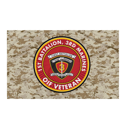 1/3 Marines OIF Veteran Emblem MARPAT Flag Tactically Acquired Default Title  