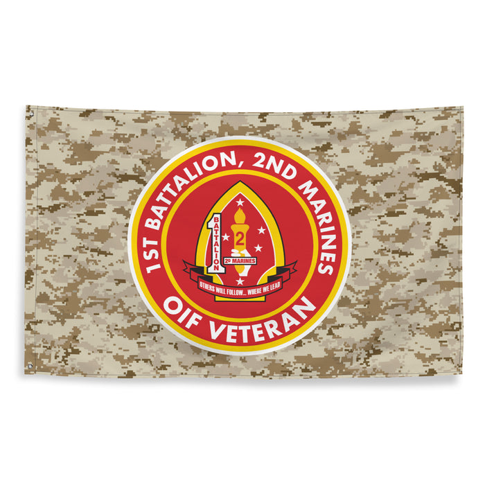 1/2 Marines OIF Veteran Emblem MARPAT Flag Tactically Acquired   