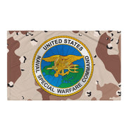 Naval Special Warfare Command (NSW) Chocolate-Chip Camo Flag Tactically Acquired   
