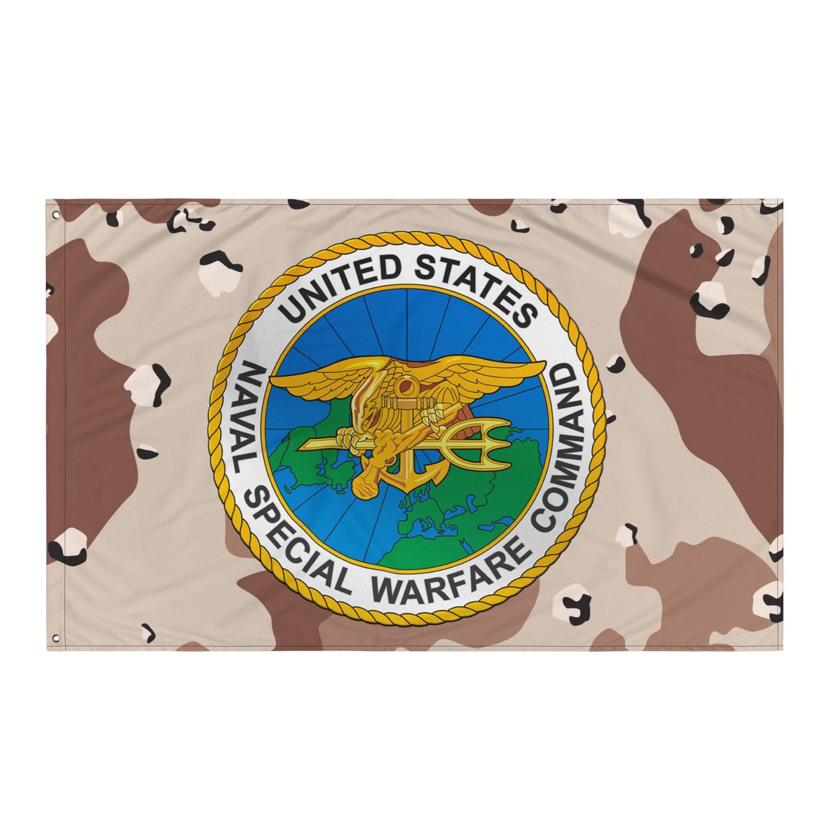Naval Special Warfare Command (NSW) Chocolate-Chip Camo Flag Tactically Acquired   