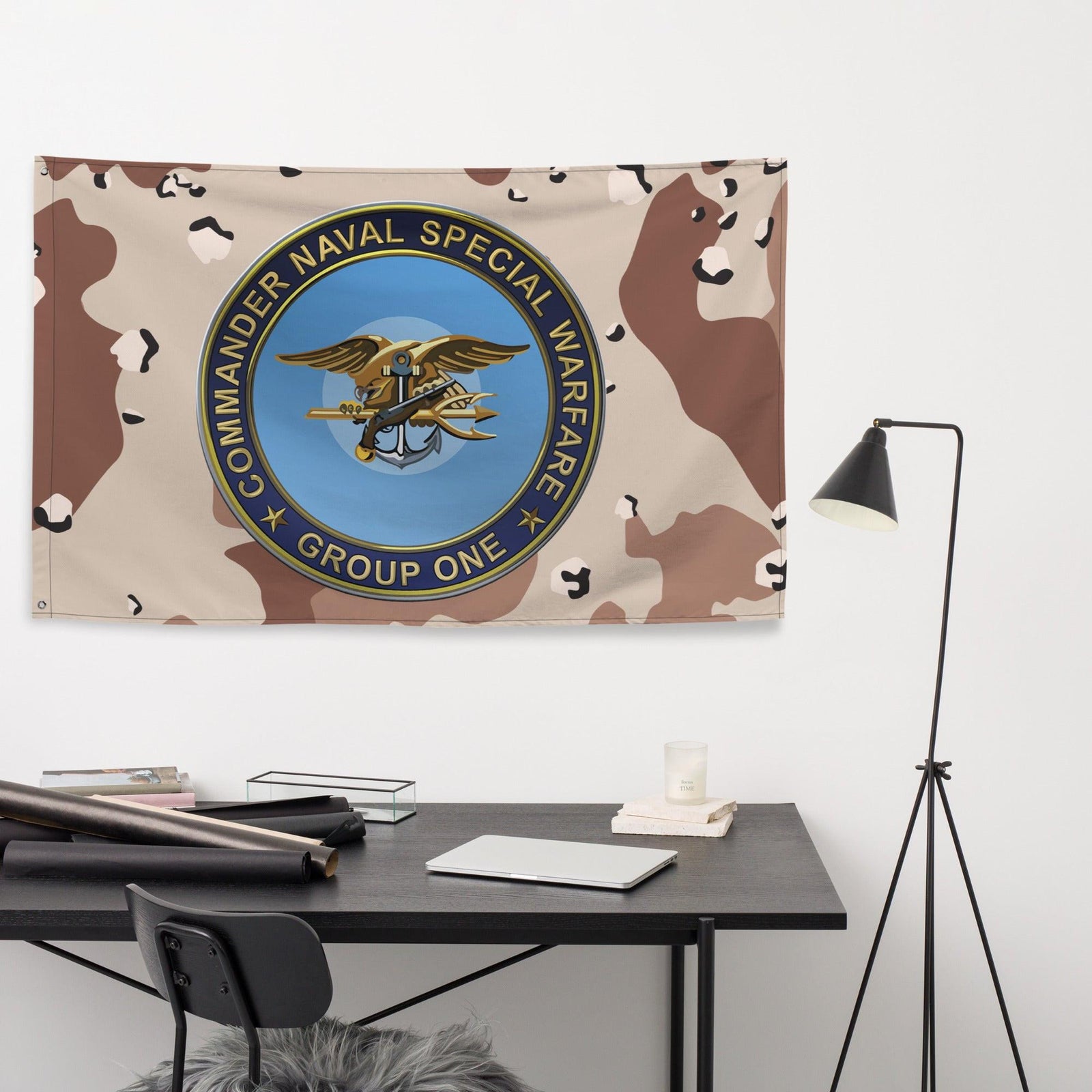 Naval Special Warfare Group 1 (NSWG-1) Chocolate-Chip Camo Flag Tactically Acquired   