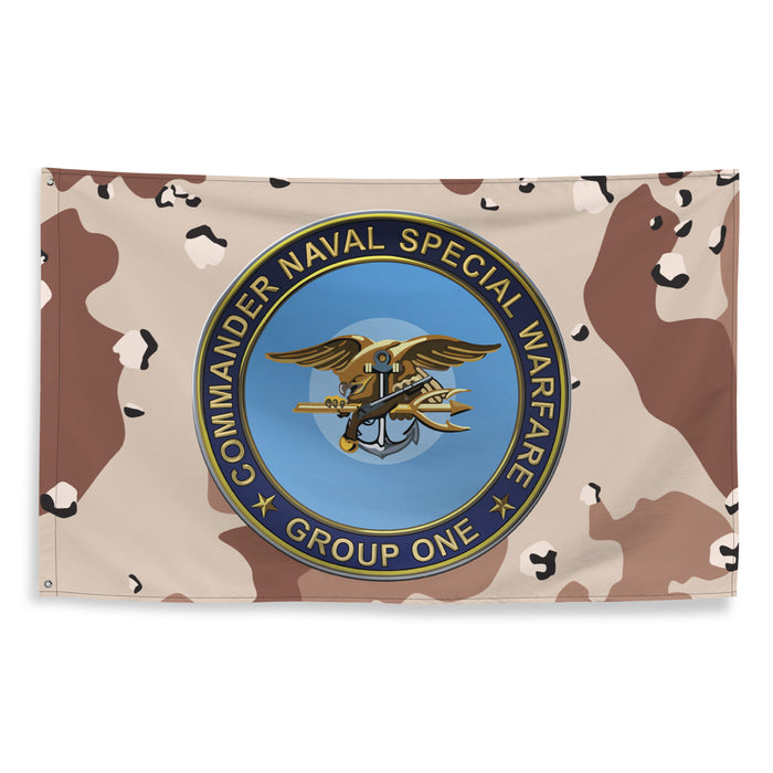 Naval Special Warfare Group 1 (NSWG-1) Chocolate-Chip Camo Flag Tactically Acquired   