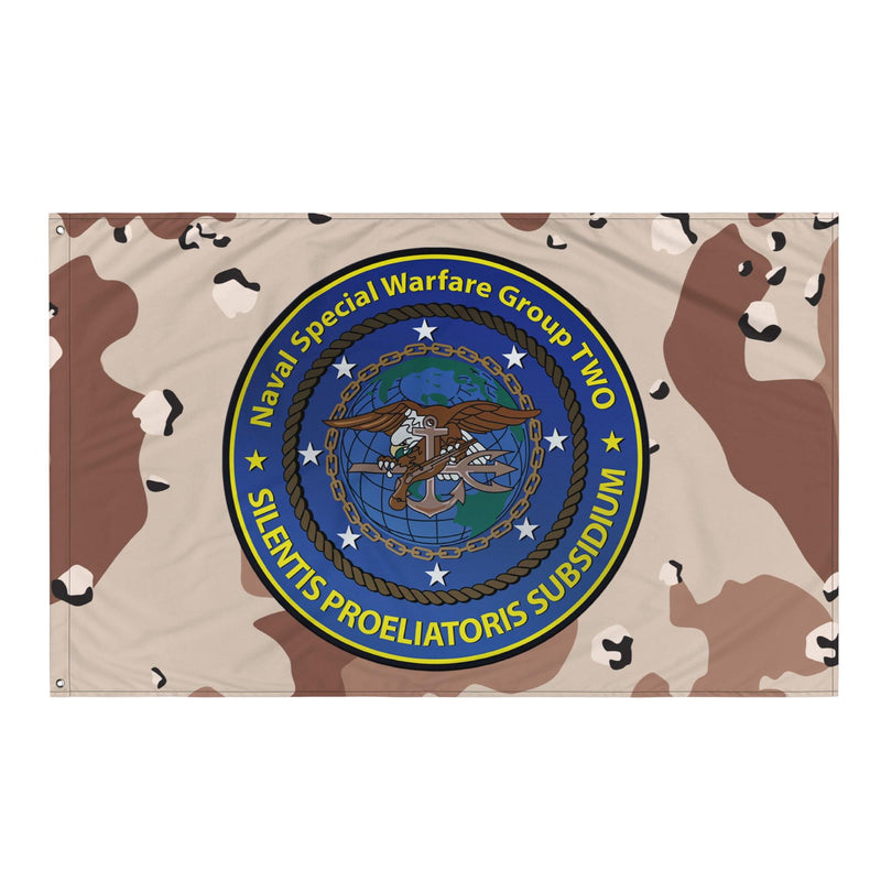 Naval Special Warfare Group 2 (NSWG-2) Chocolate-Chip Camo Flag