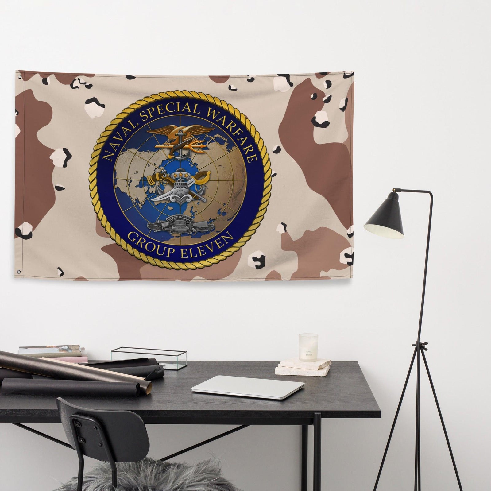 Naval Special Warfare Group 11 (NSWG-11) Chocolate-Chip Camo Flag Tactically Acquired   