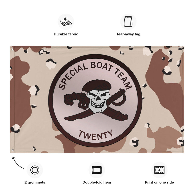 FlagSpecial Boat Team 20 (SBT-20) SWCC Chocolate-Chip Camo Flag