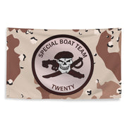 FlagSpecial Boat Team 20 (SBT-20) SWCC Chocolate-Chip Camo Flag Tactically Acquired   