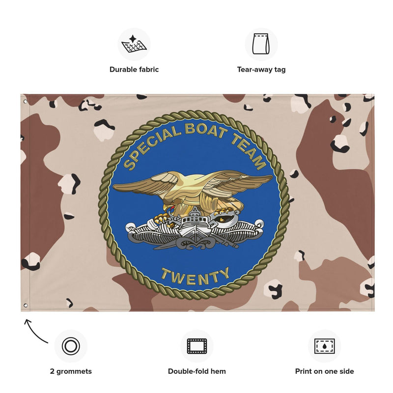 Special Boat Team 20 (SBT-20) Chocolate-Chip Camo Flag