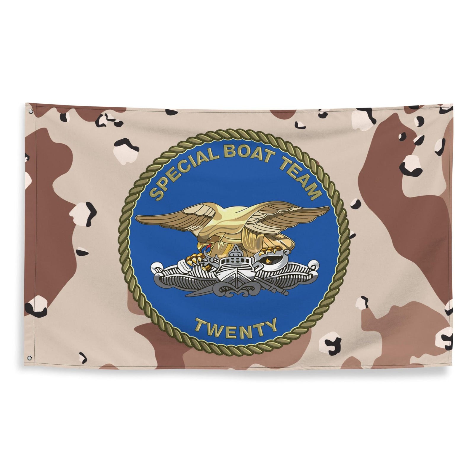 Special Boat Team 20 (SBT-20) Chocolate-Chip Camo Flag Tactically Acquired   