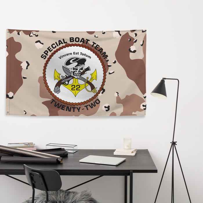 Special Boat Team 22 (SBT-22) SWCC Chocolate-Chip Camo Flag Tactically Acquired   