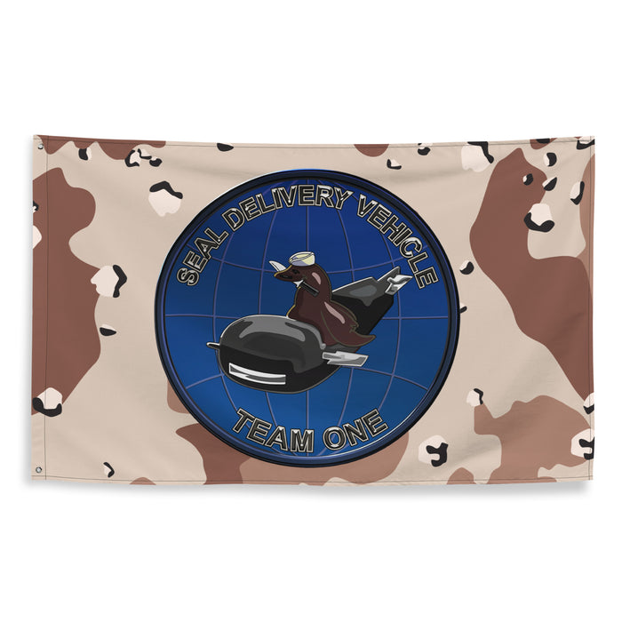 SEAL Delivery Vehicle Team 1 (SDVT-1) Chocolate-Chip Camo Flag Tactically Acquired   