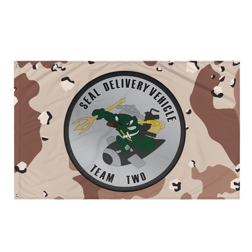 SEAL Delivery Vehicle Team 2 (SDVT-2) Chocolate-Chip Camo Flag Tactically Acquired Default Title  