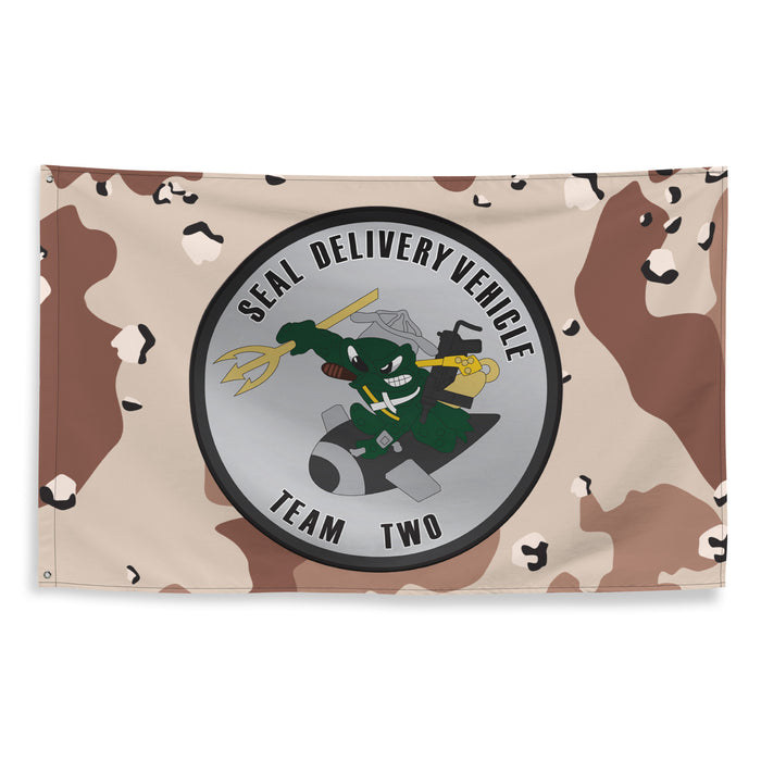 SEAL Delivery Vehicle Team 2 (SDVT-2) Chocolate-Chip Camo Flag Tactically Acquired   