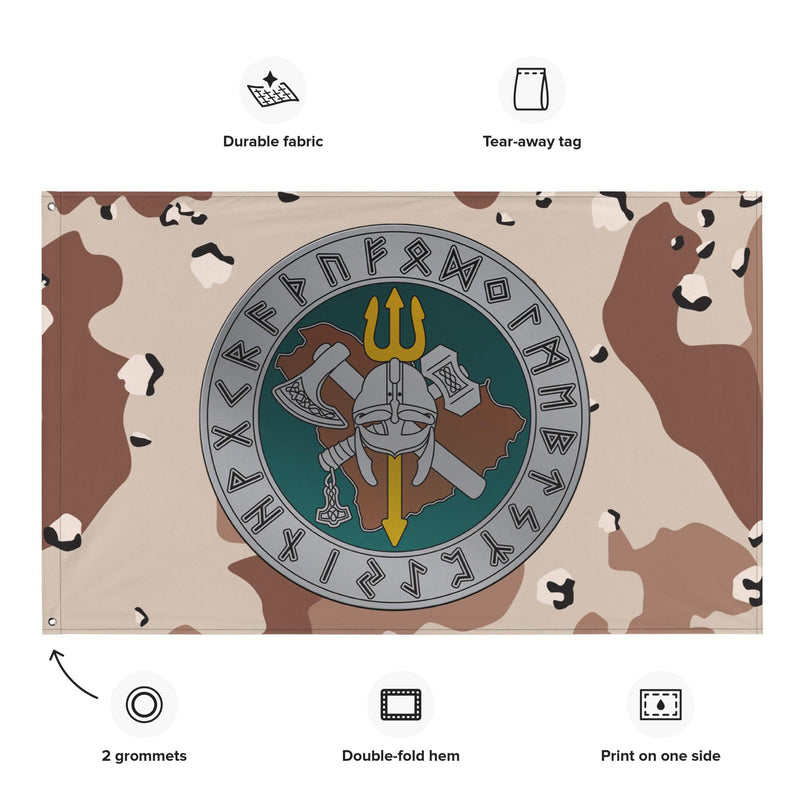 Special Reconnaissance Team One (SRT-1) Chocolate-Chip Camo Flag