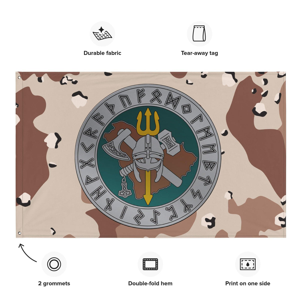Special Reconnaissance Team One (SRT-1) Chocolate-Chip Camo Flag Tactically Acquired   